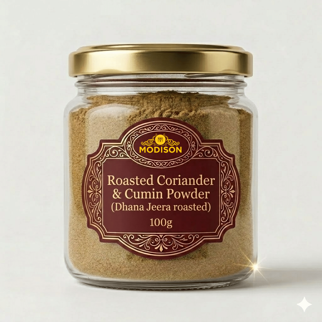 Roasted Coriander & Cumin Powder (Dhana Jeera roasted) Modison Roasted Coriander & Cumin Powder (Dhana Jeera roasted) - Image 1