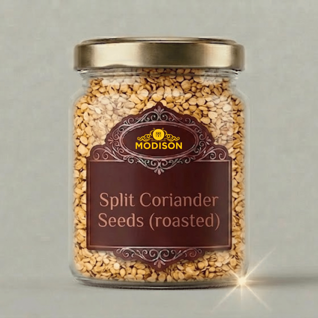 Split Coriander Seeds (roasted) Modison Split Coriander Seeds (roasted) - Image 1