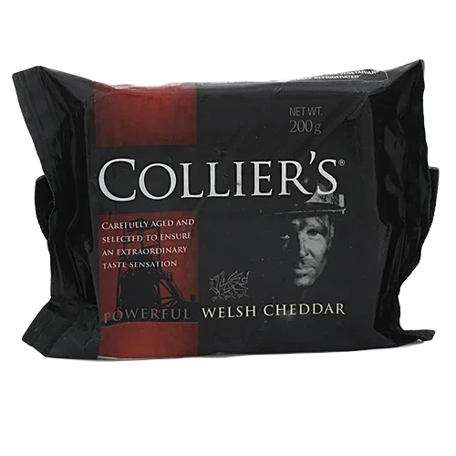 40060817_2-colliers-cheddar-welsh Collier's Powerful Welsh Cheddar Cheese, 200 g - Image 1