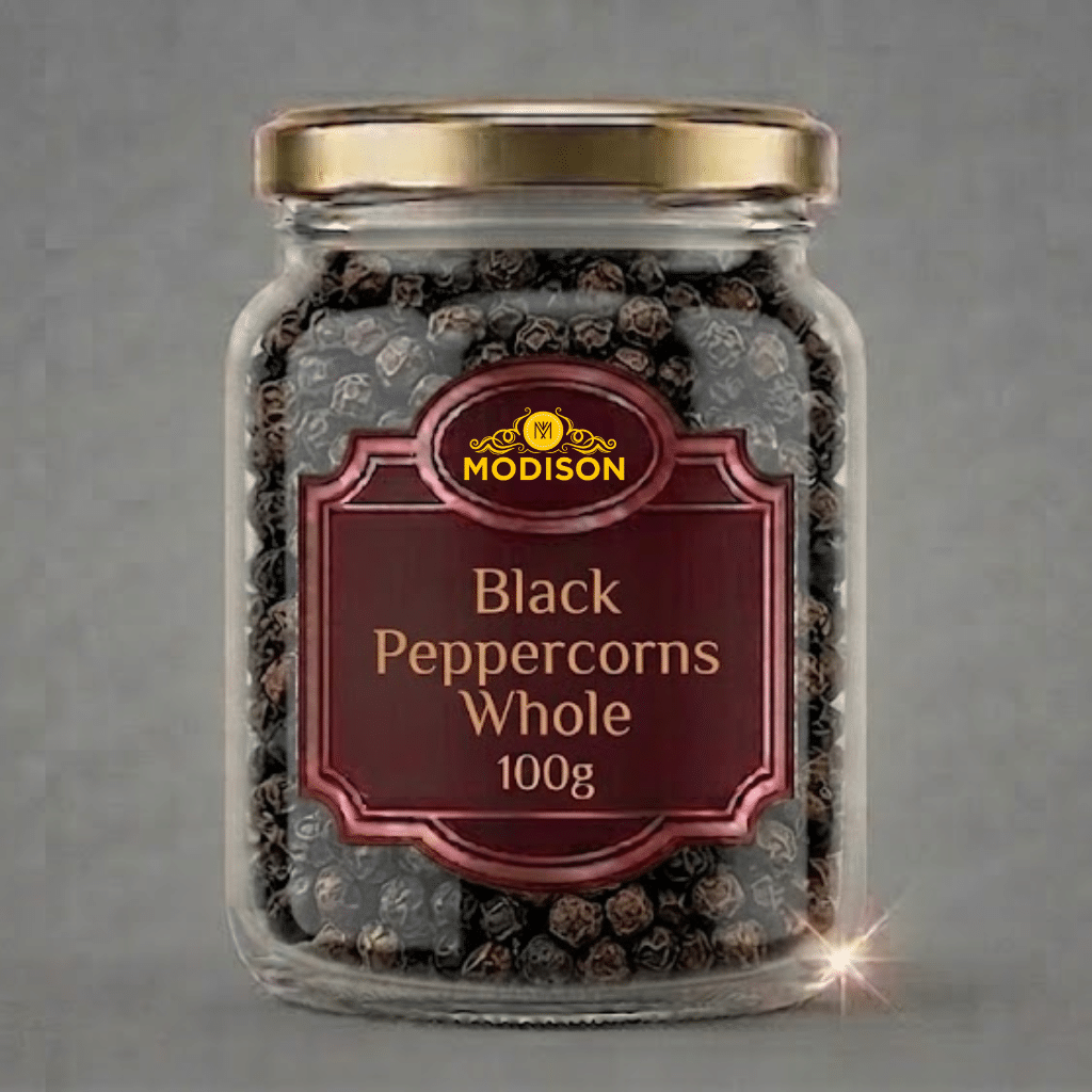 Black Peppercorns Whole - 100g Modison Black Peppercorns Whole - 100g - Image 1