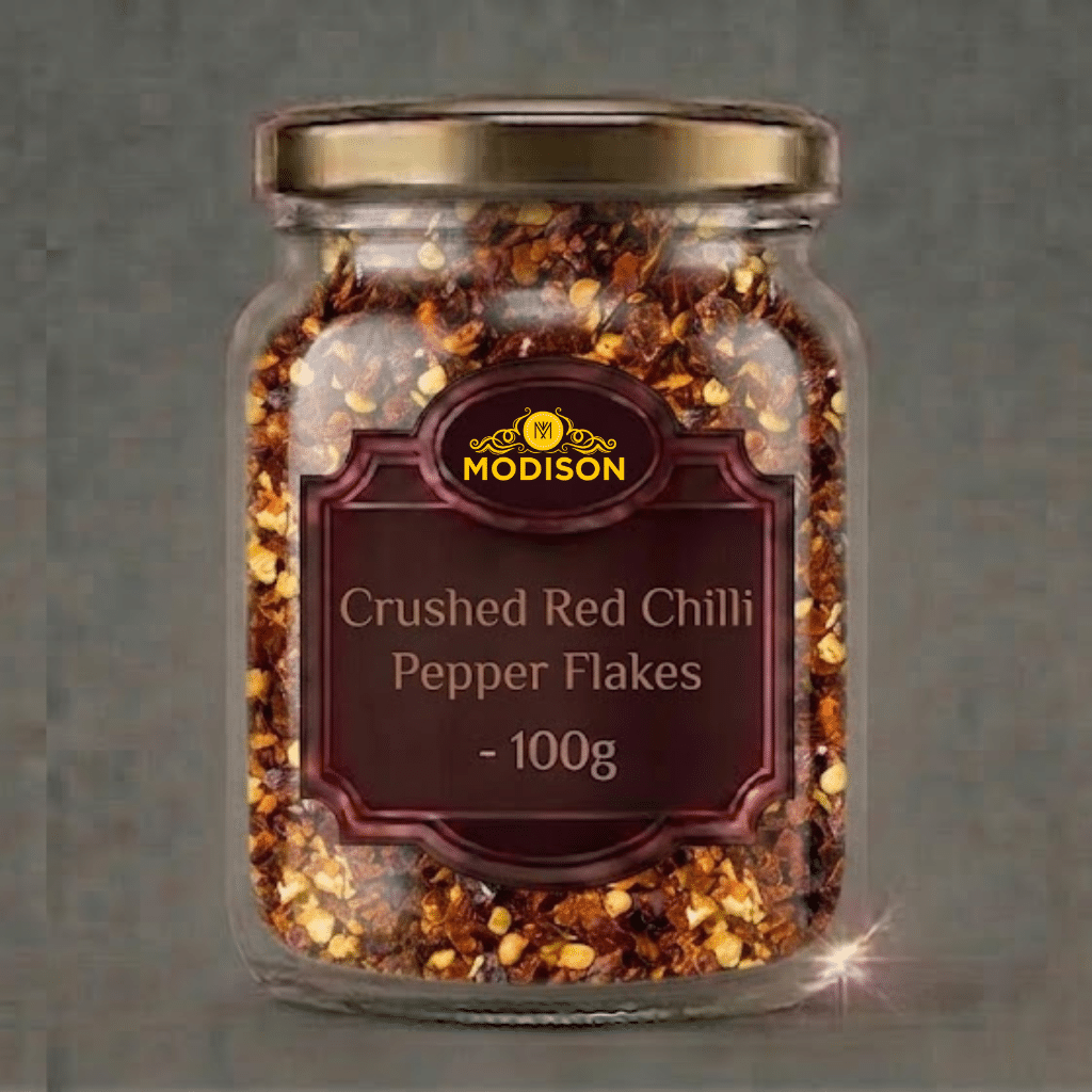 Crushed Red Chilli Pepper Flakes - 100g Modison Crushed Red Chilli Pepper Flakes - 100g - Image 1