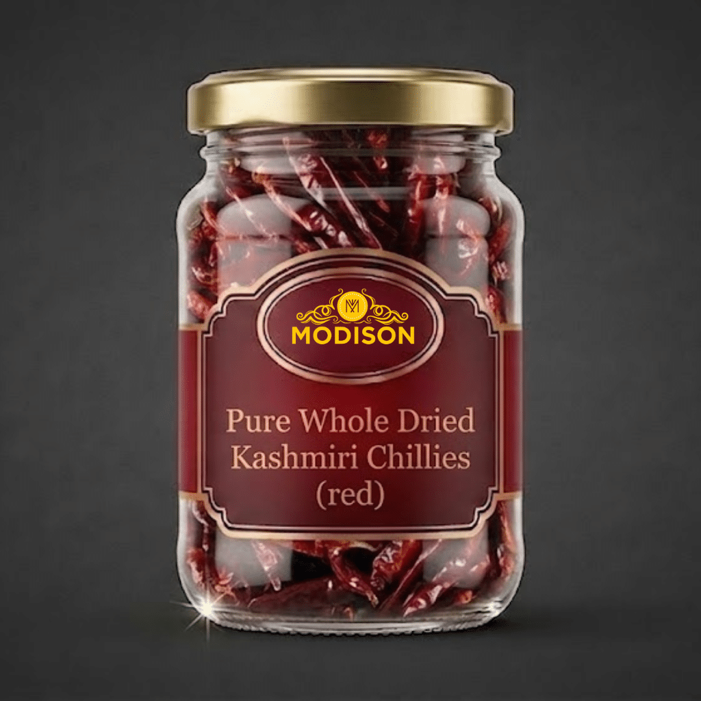 Pure Whole Dried Kashmiri Chillies (red) Modison Pure Whole Dried Kashmiri Chillies (red) - Image 1