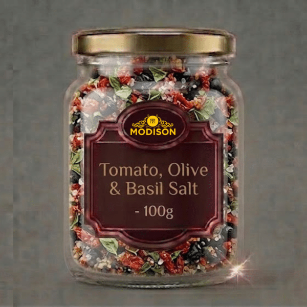 Modison Tomato, Olive & Basil Salt - 100g